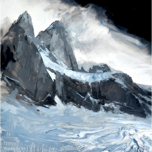 Cathedrals of the world, Fitz Roy black and white, 2018